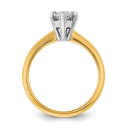 Certified Lab Grown Diamond VS+ F+ Marquise Solitaire Complete Engagement Ring