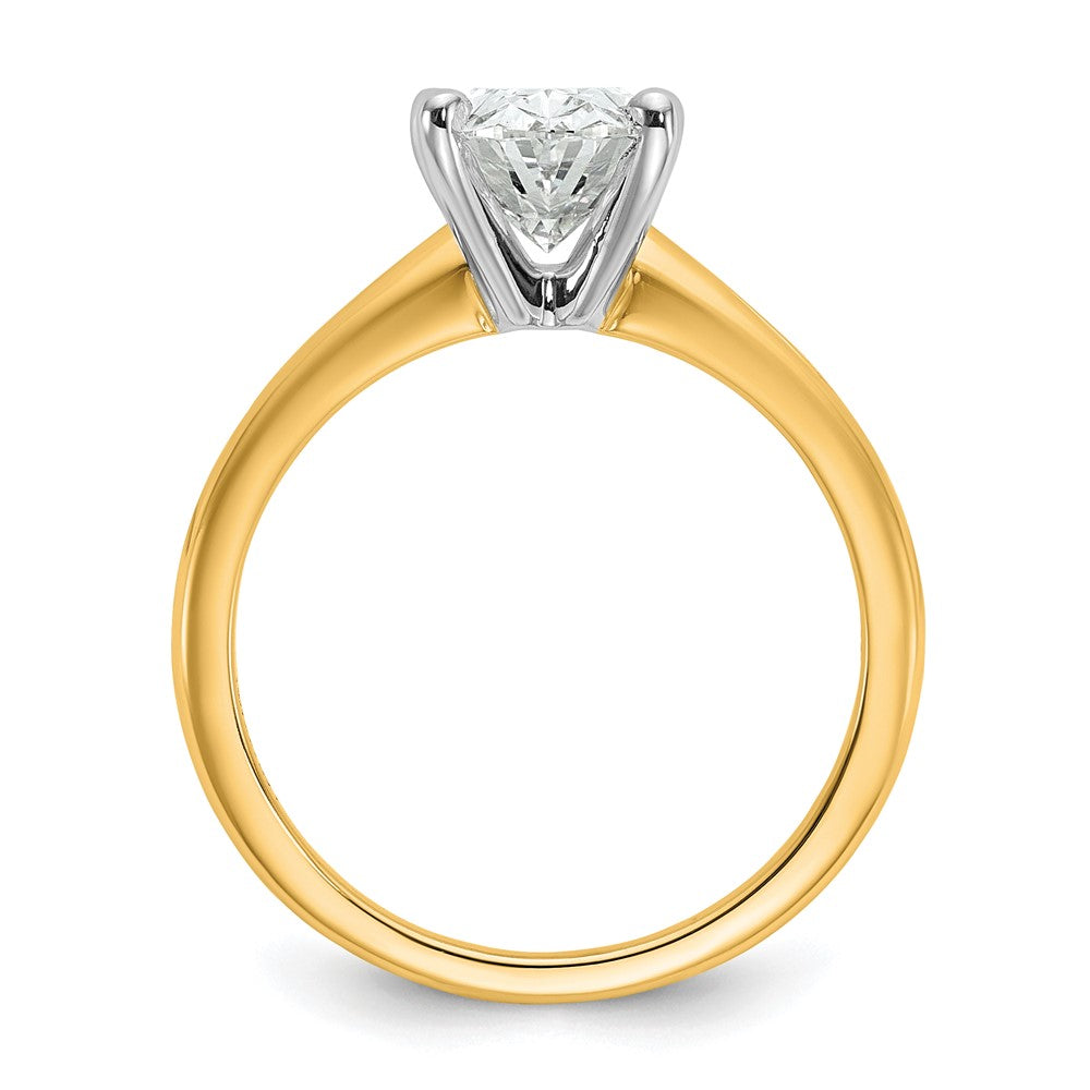 Certified Lab Grown Diamond VS+ F+ Oval Complete Solitaire Engagement Ring