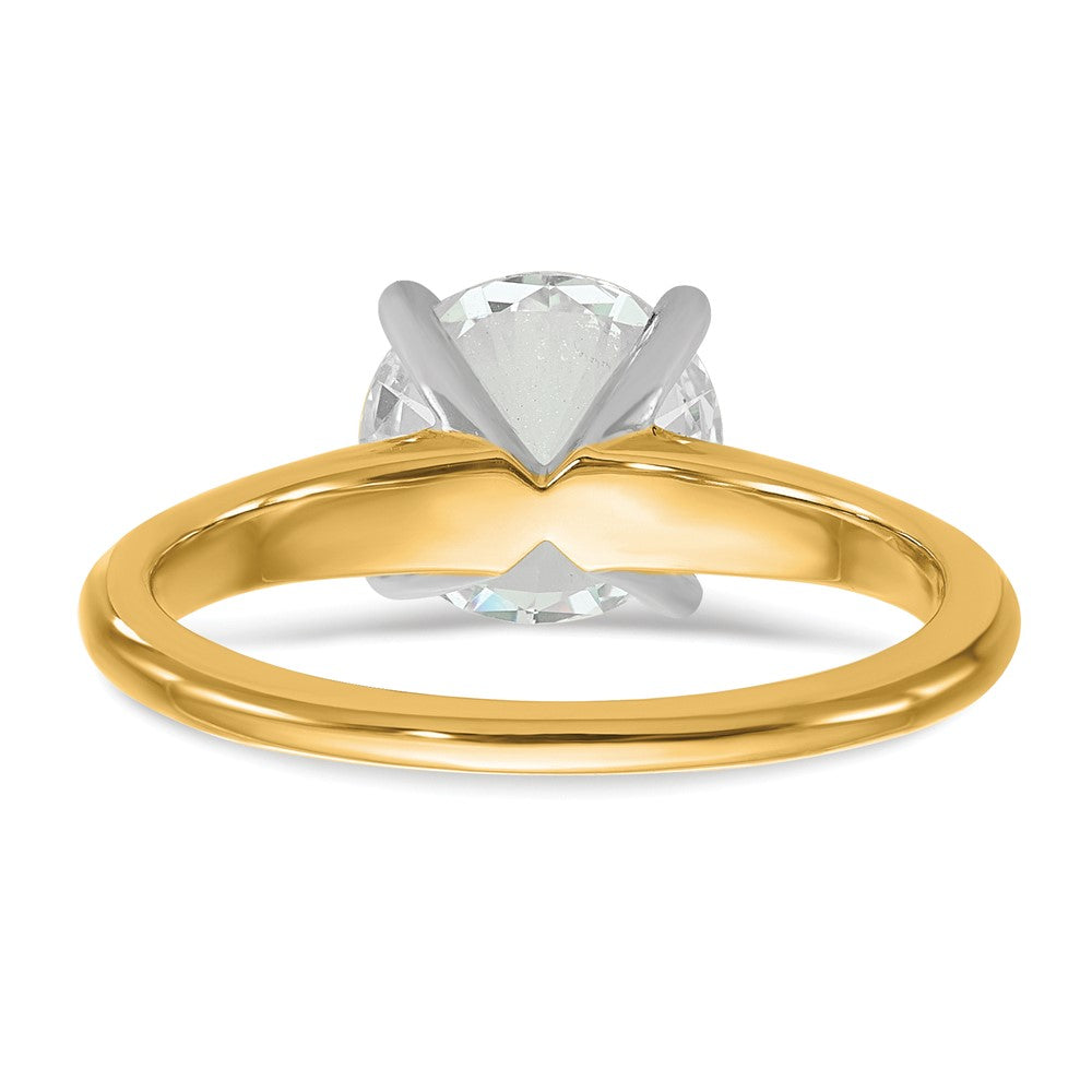 Certified Lab Grown Diamond VS/SI+ G+ Round Complete Solitaire Engagement Ring