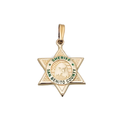 California San Benito County Sheriff's Dept. Badge Pendant