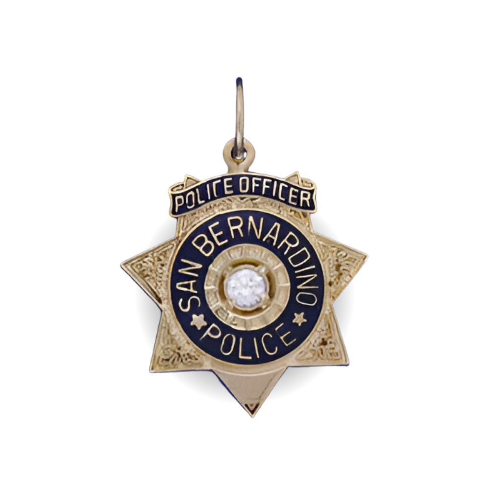 San Bernardino Police Department Star Badge Pendant