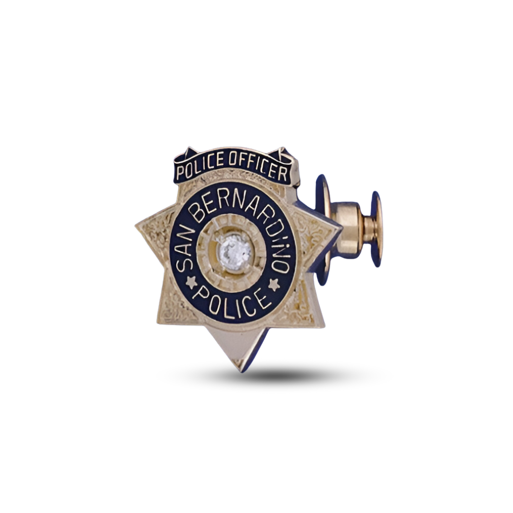 San Bernardino Police Department Badge Pendant Pin