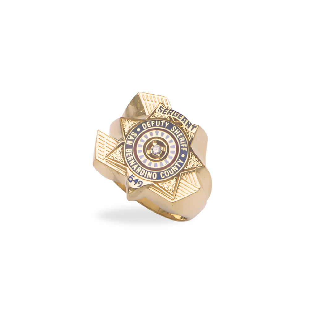 SB Sheriff Dept. Badge Ring