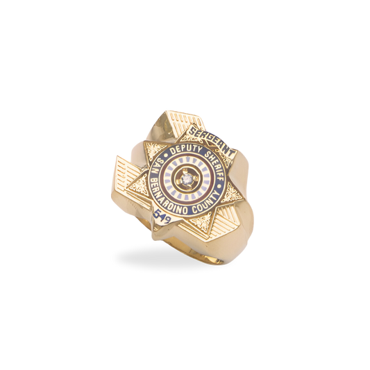 SB Sheriff Dept. Badge Ring