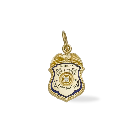 San Diego Fire Department Badge Pendant