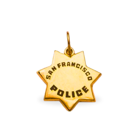SFPD Badge Pendant - Two Tone