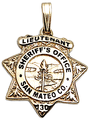 San Mateo County Sheriff's Office Badge Pendant