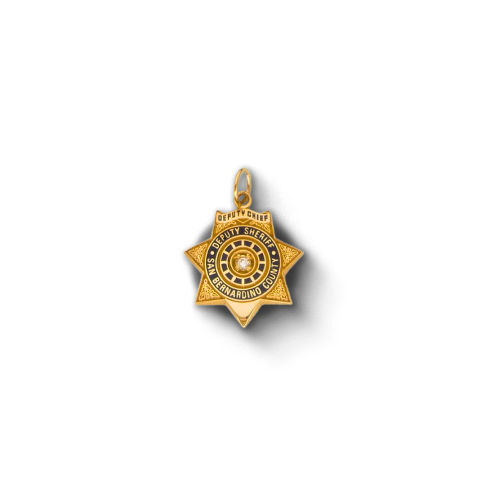 San Bernardino Sheriff Department Star Badge Pendant