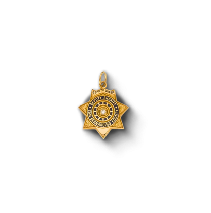 San Bernardino Sheriff Department Star Badge Pendant