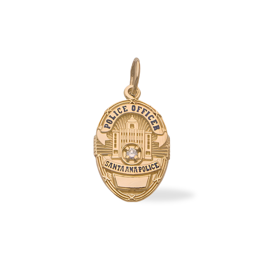 San Diego Sheriff Department Medium Badge Pendant - Gold