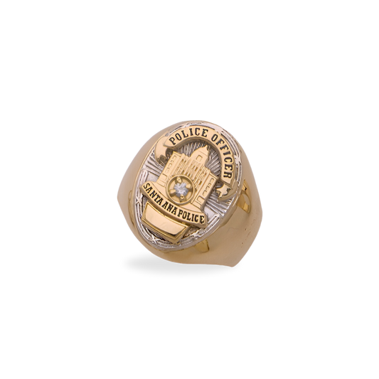 Santa Ana Police Department Badge Pendant Ring