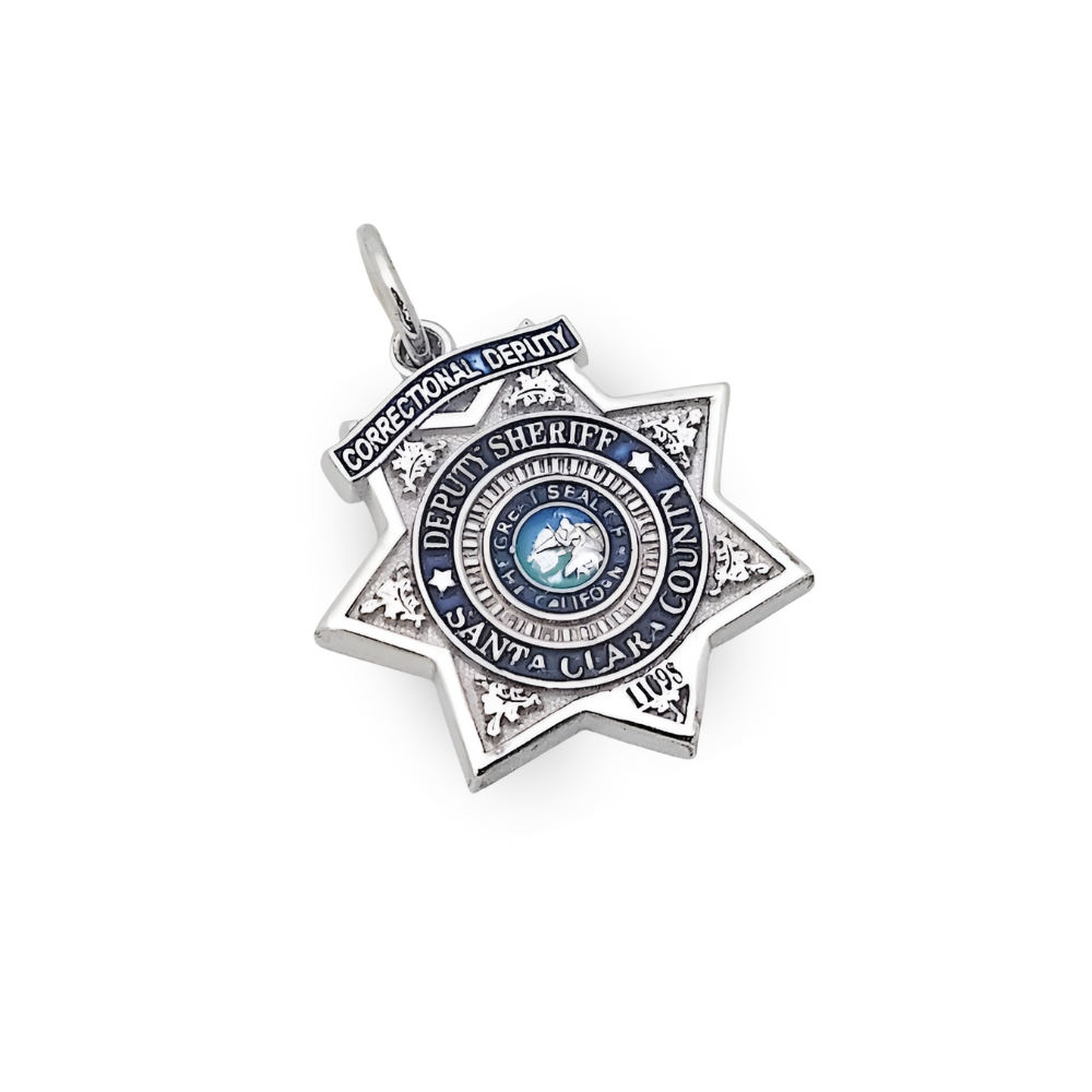 Santa Clara County Sheriff Department Badge Pendant