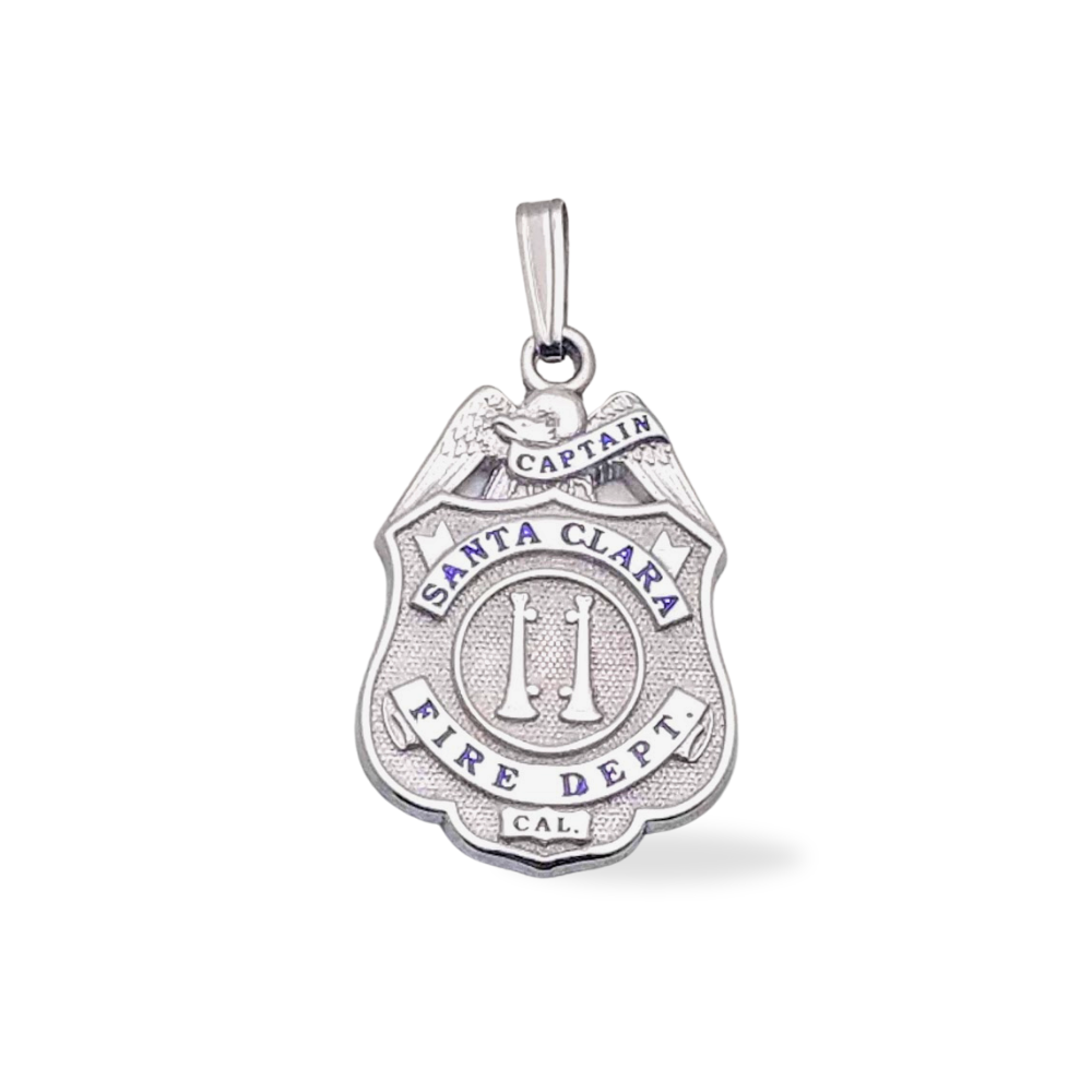 Santa Clara Fire Department Badge Pendant