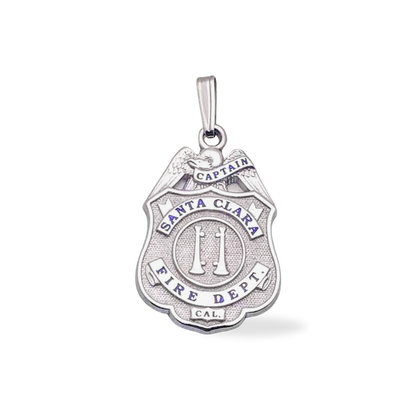 Santa Clara Fire Department Badge Pendant