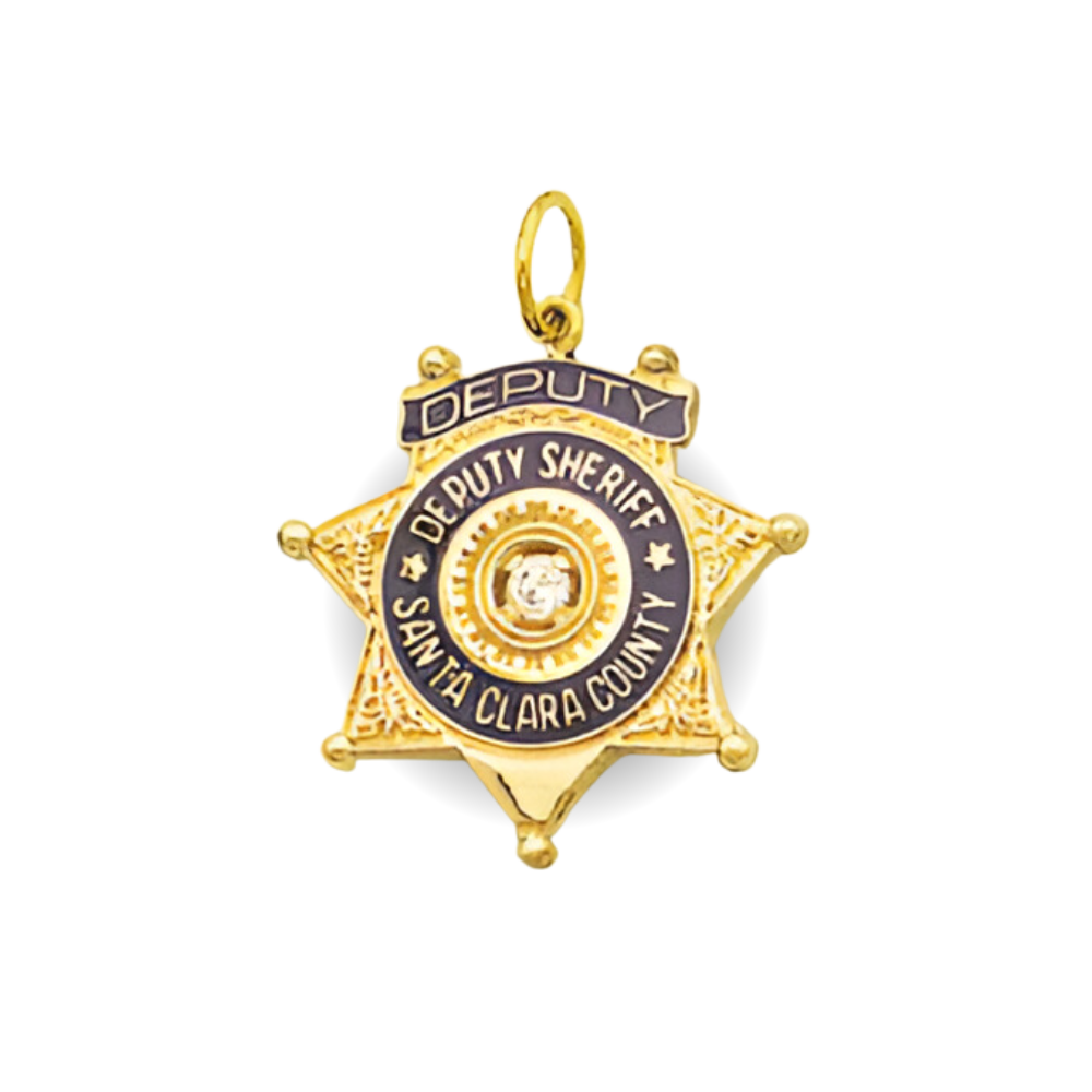 Santa Clara Sheriff Department Star Badge Pendant