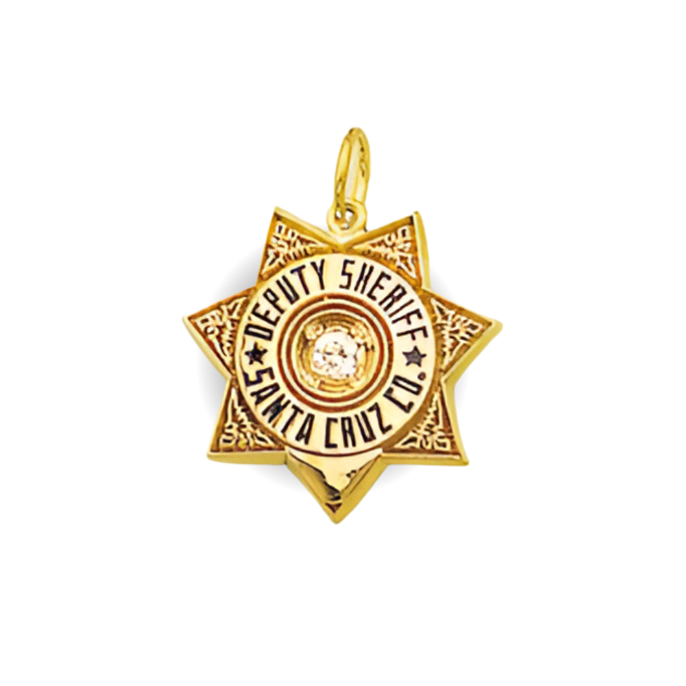 Santa Cruz Sheriff Department Star Badge Pendant