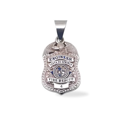Santa Fe Springs Fire Rescue Department Badge Pendant