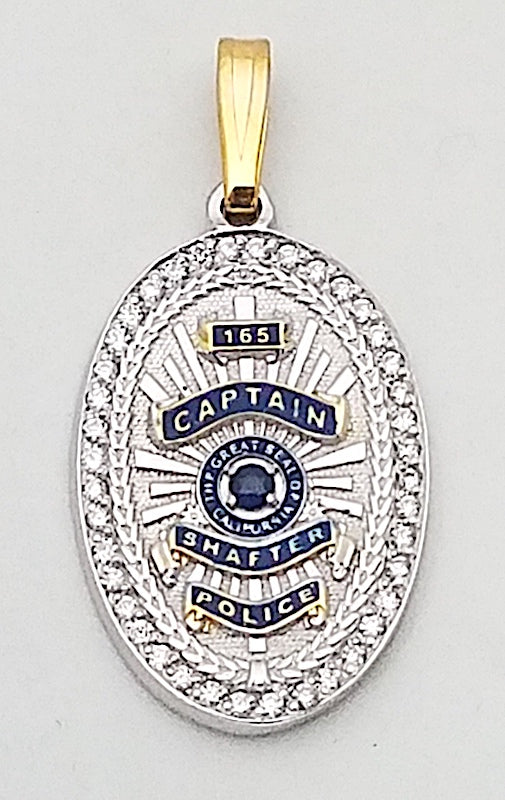 Shafter Police Department Badge Pendants(ALL SIZES)