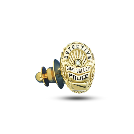 Simi Valley Police Department Badge Tie Tac - Gold