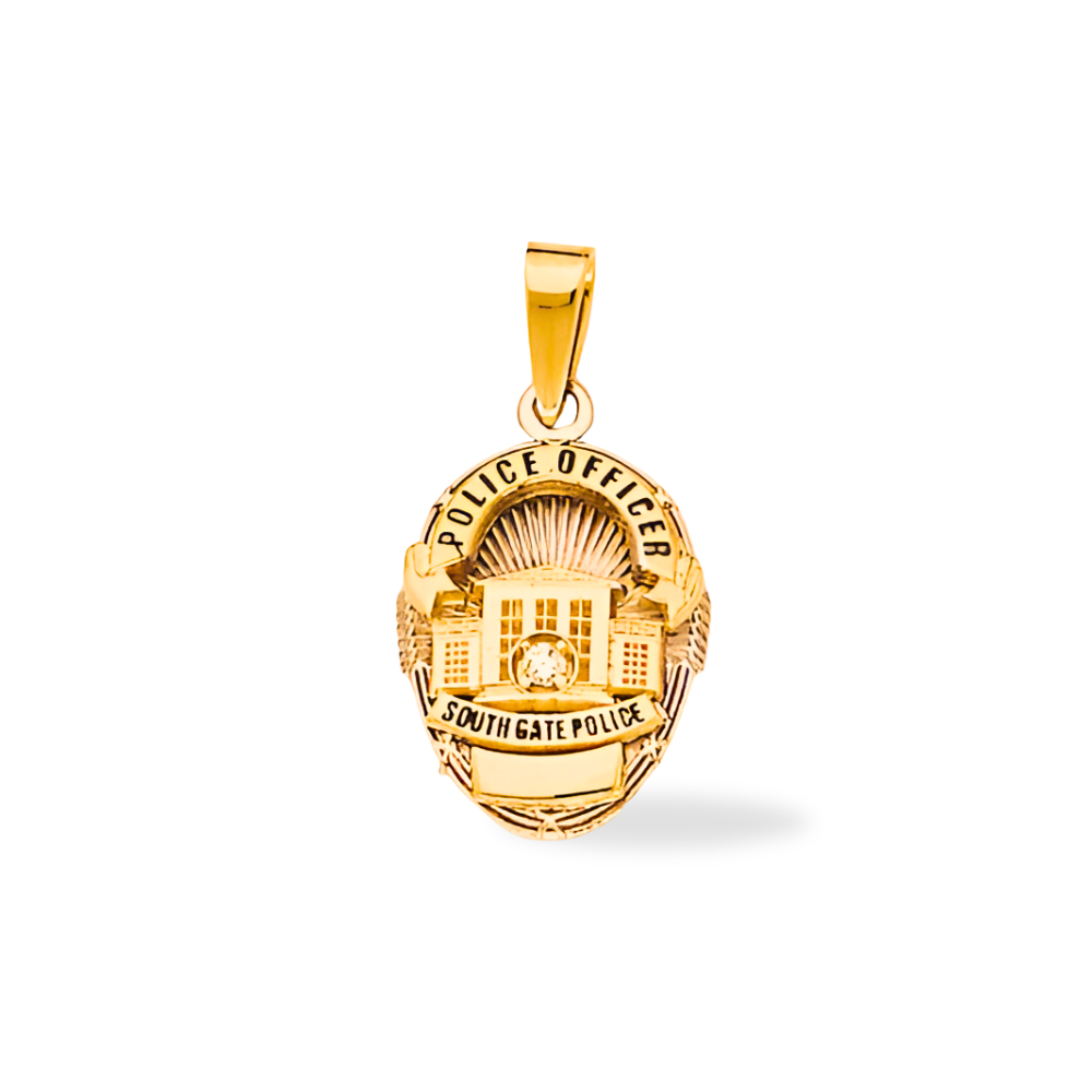 South Gate Police Department Badge Pendant
