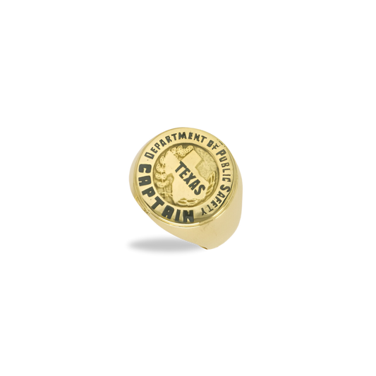 Texas State Dept. of Public Safety Medium Badge Pendant - Gold