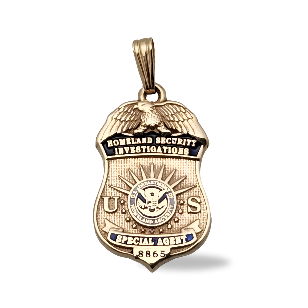 US Department of Homeland Security Investigations Badge Pendant