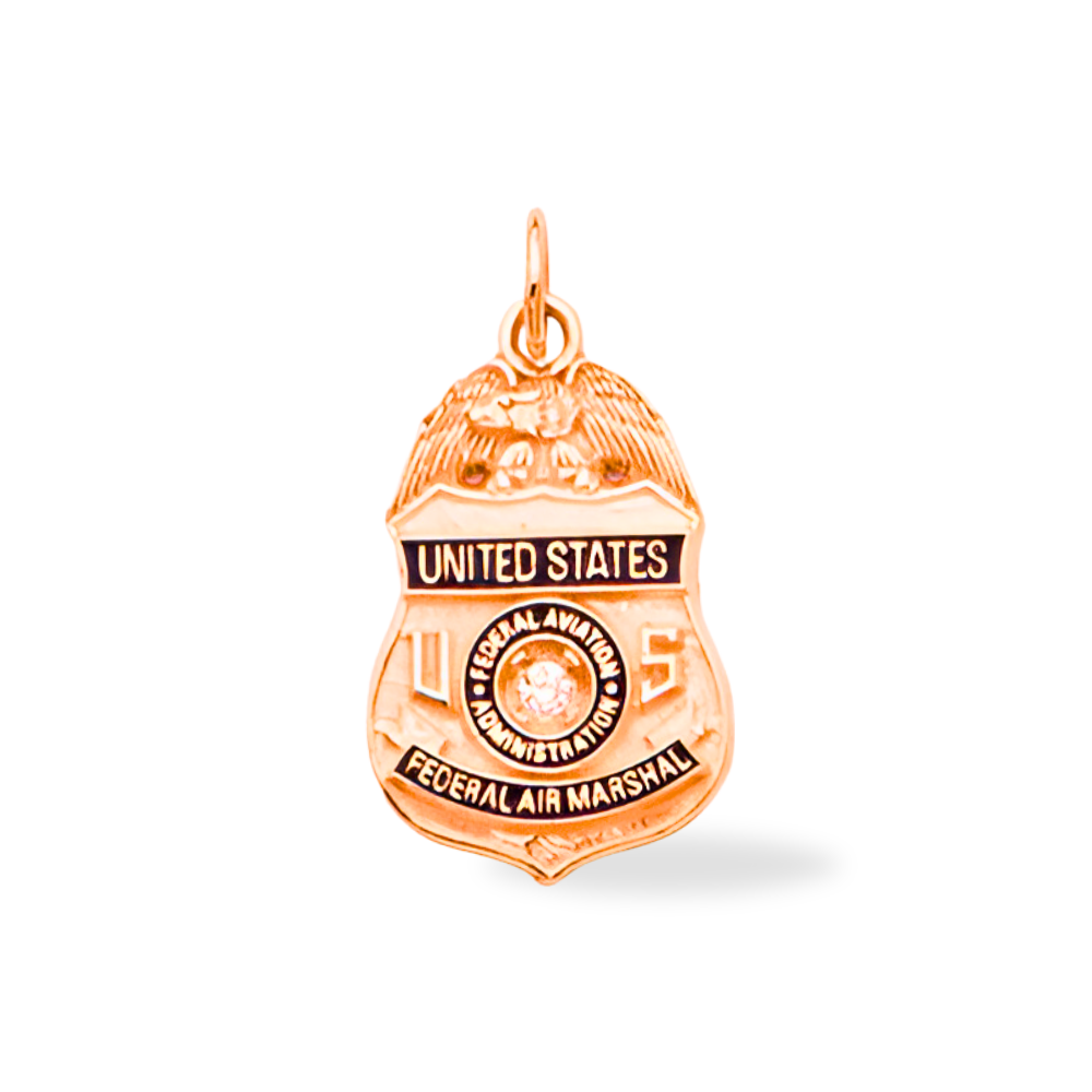 US Federal Air Marshall Pendant - Gold