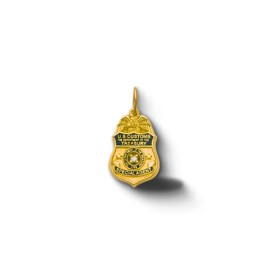 US Customs The Dept. of Treasury Badge Pendant