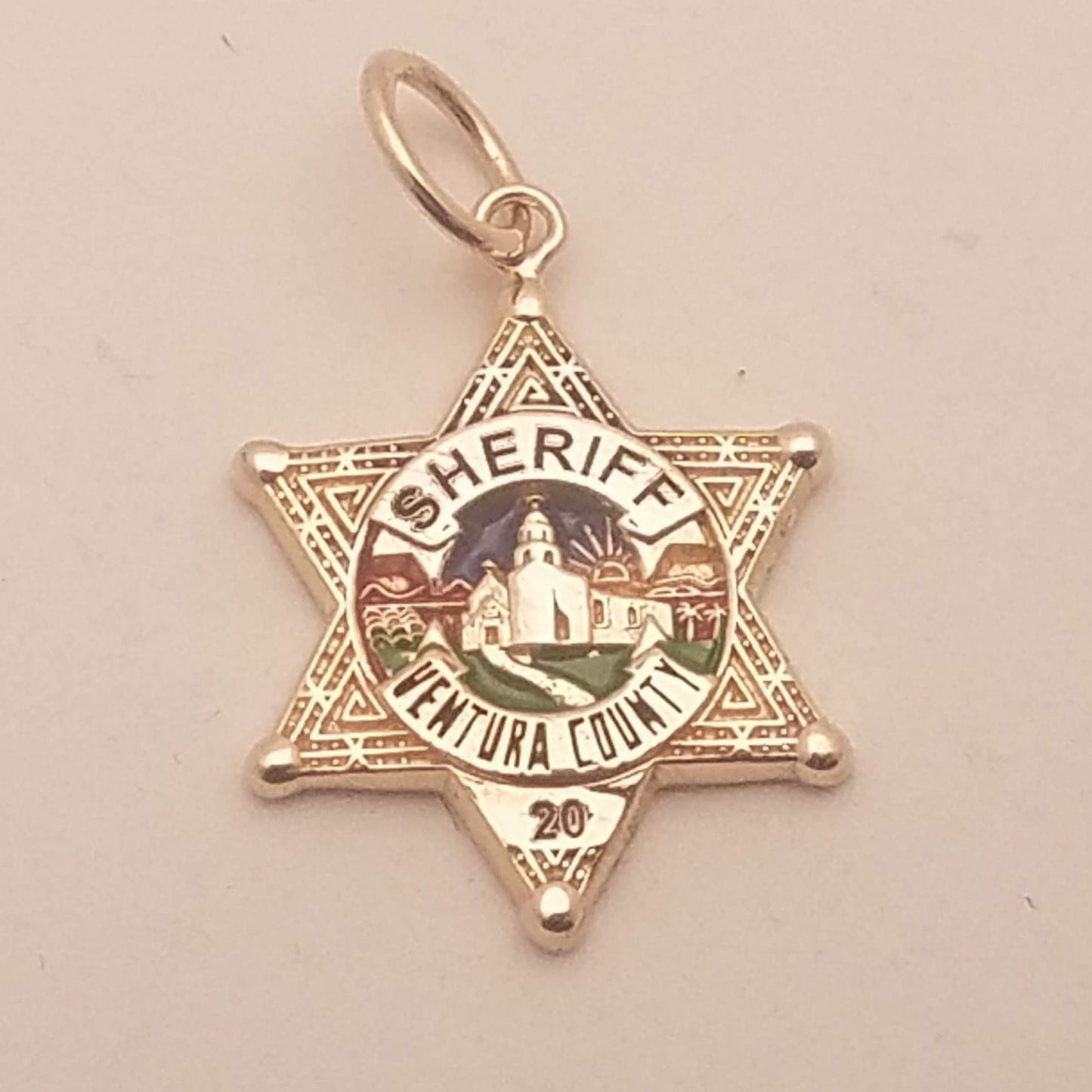 Ventura County Sheriff Department Star Badge Pendant