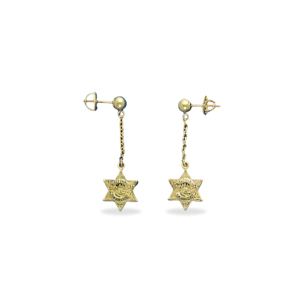 Ventura County Sheriff Department Badge Dangle Earrings - Gold