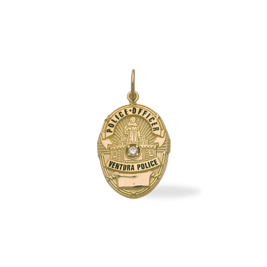 Ventura Police Department Medium Pendant - Gold