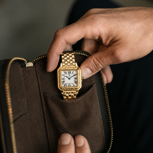 Charles Hubert Gold-Plated Stainless Steel Quartz Watch