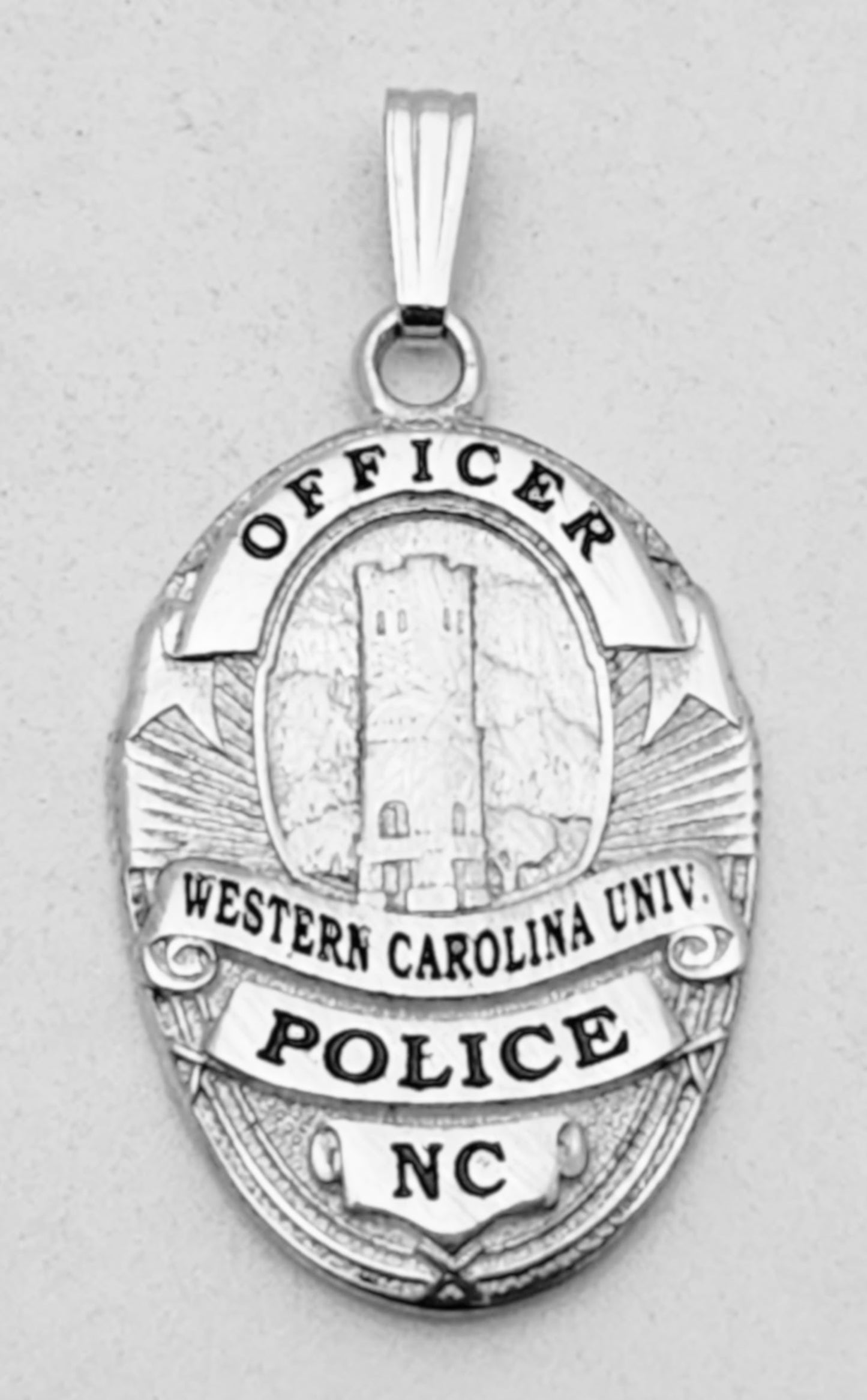 Western Carolina University Police Badge Pendant