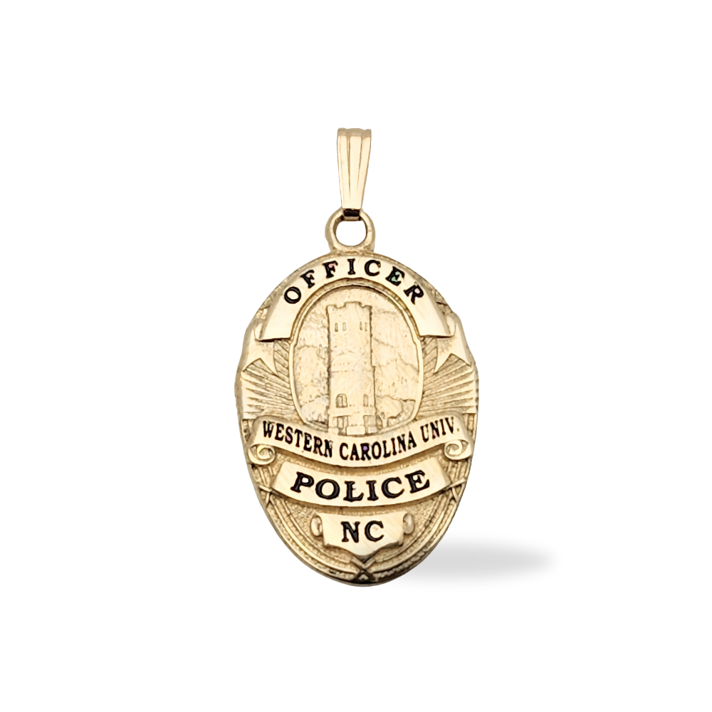 Western Carolina University Police Badge Pendant