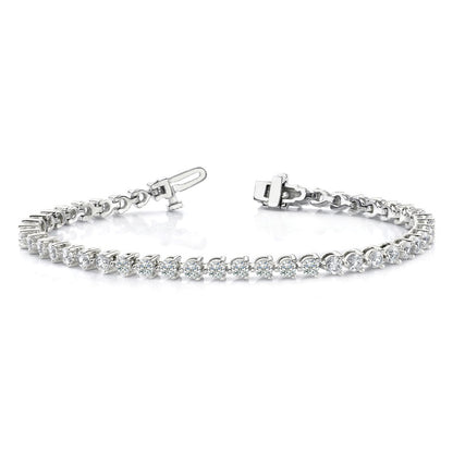 True Origin Lab Grown Diamond VS+ F+ Complete Tennis Bracelet