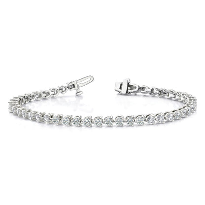 True Origin Lab Grown Diamond VS+ F+ Complete Tennis Bracelet