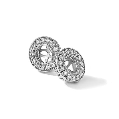 True Origin Lab Grown Diamond VS+ F+ for 5.5-6mm Studs Complete Earring Jackets