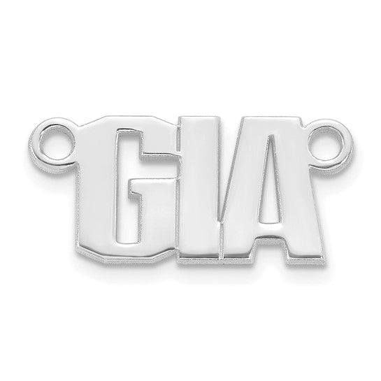 Personalized Super Block Name Necklace with Chain