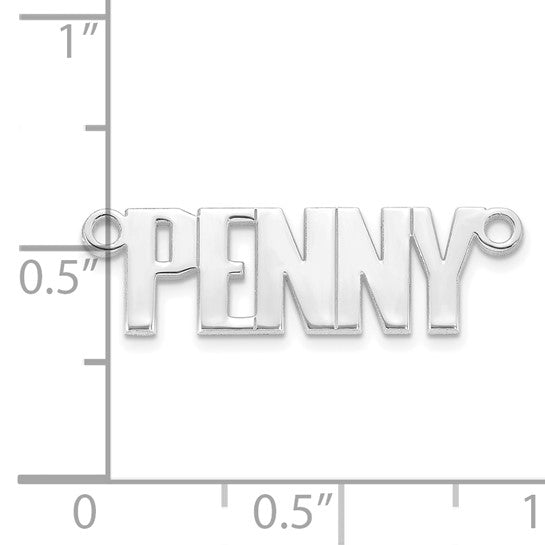 Personalized Super Block Name Necklace with Chain