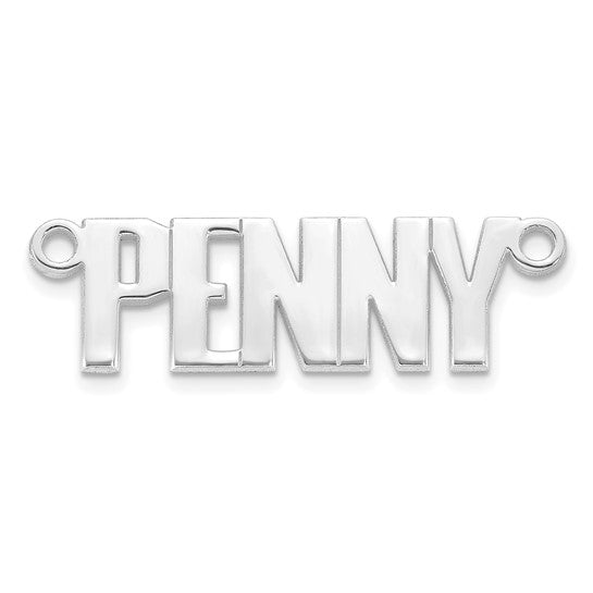 Personalized Super Block Name Necklace with Chain