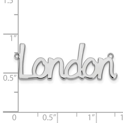 Personalized Block Name Necklace with Chain