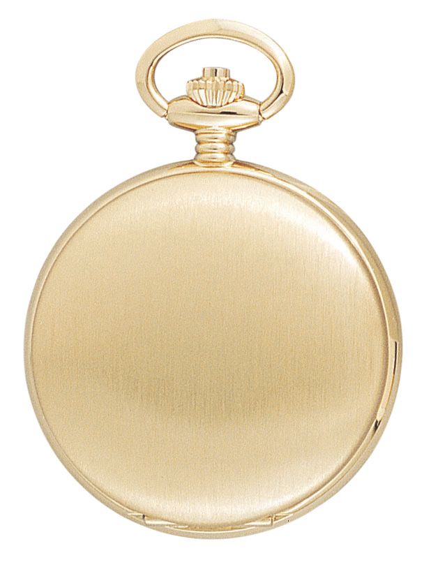 Charles Hubert Gold-Plated Full Hunter Quartz Pocket Watch 3410