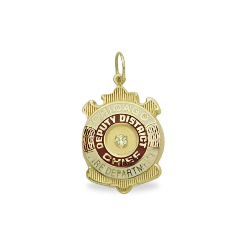 Chicago Fire Department Badge Pendant