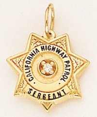 California Highway Patrol CHP Badge Pendant