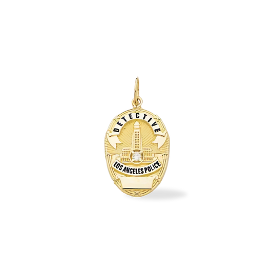 LAPD Small Badge Pendant - Gold