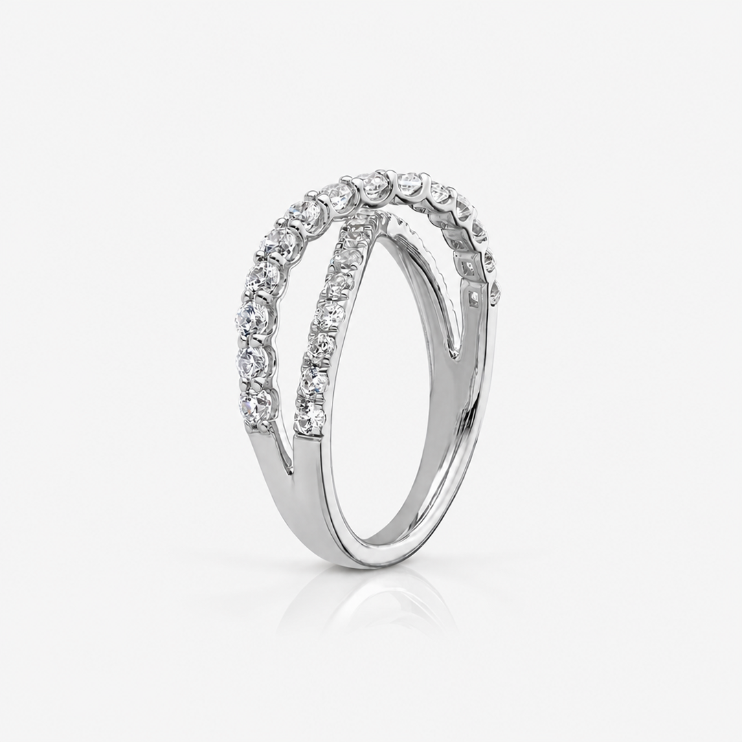 True Origin Lab Grown Diamond VS+ F+ Complete Crisscross Band