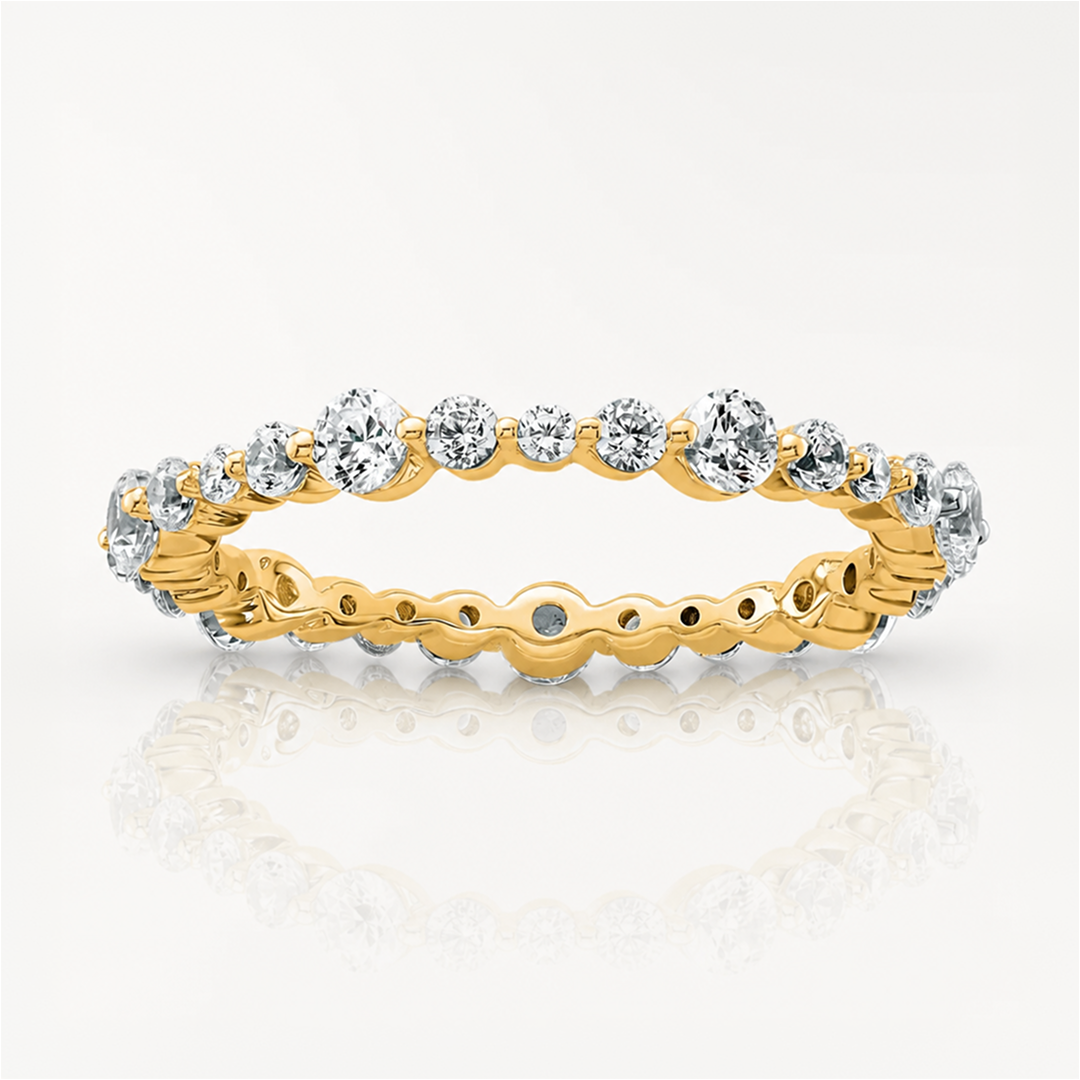 True Origin Lab Grown Diamond VS+ F+ Complete Eternity Band