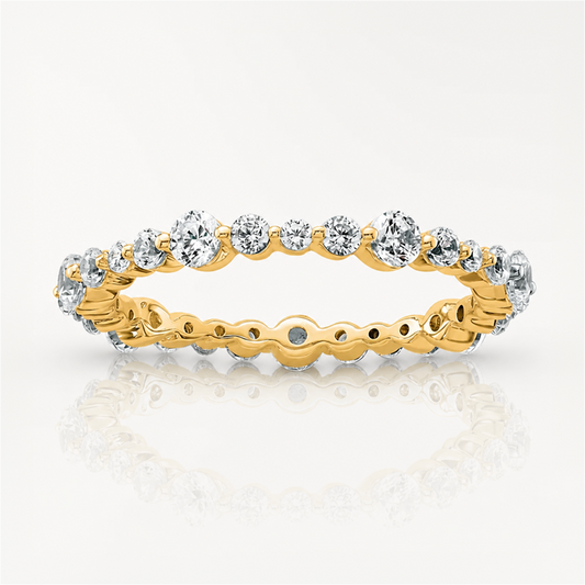 True Origin Lab Grown Diamond VS+ F+ Complete Eternity Band