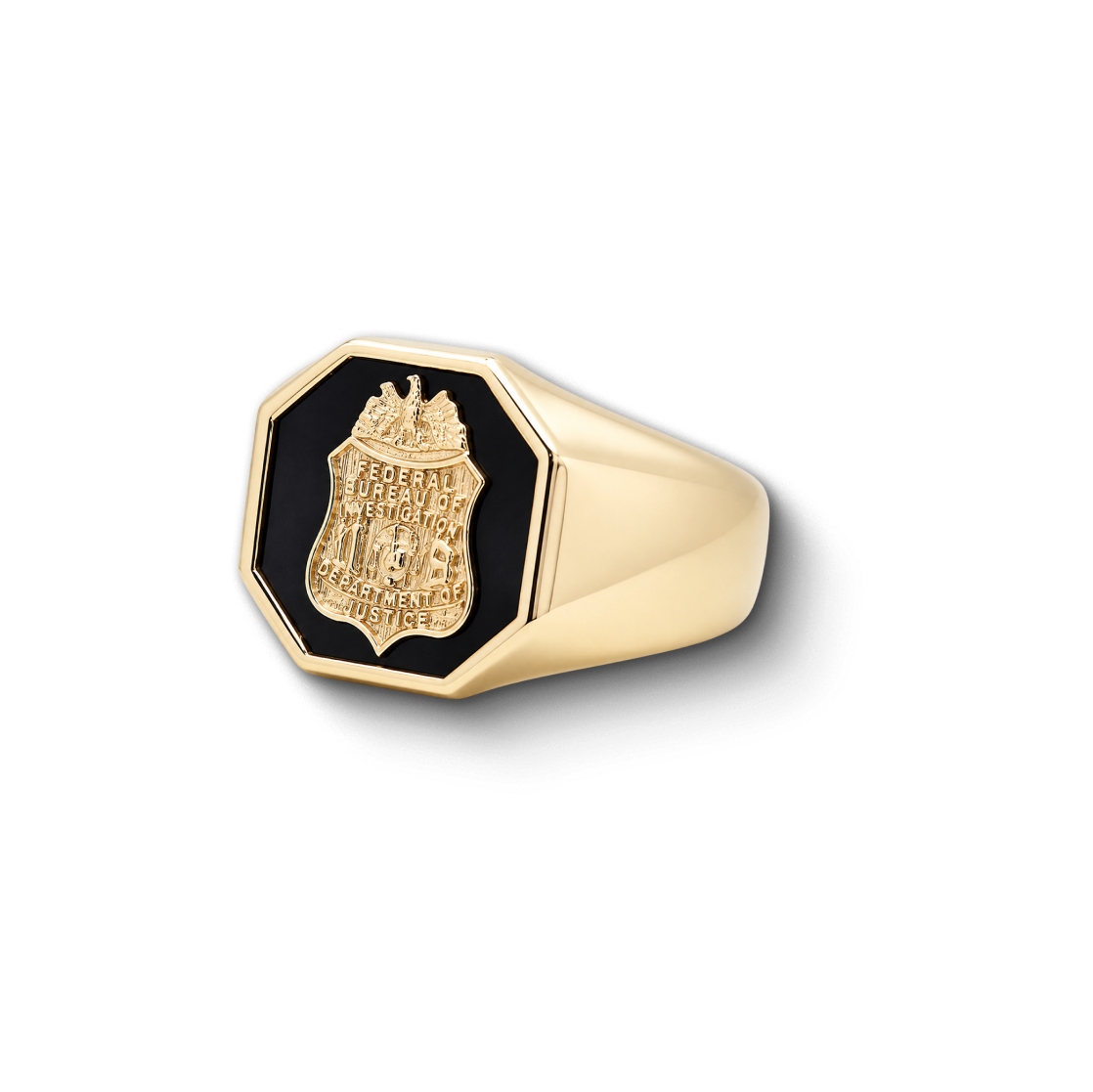 Your Badge Custom Octagon Solid Ring