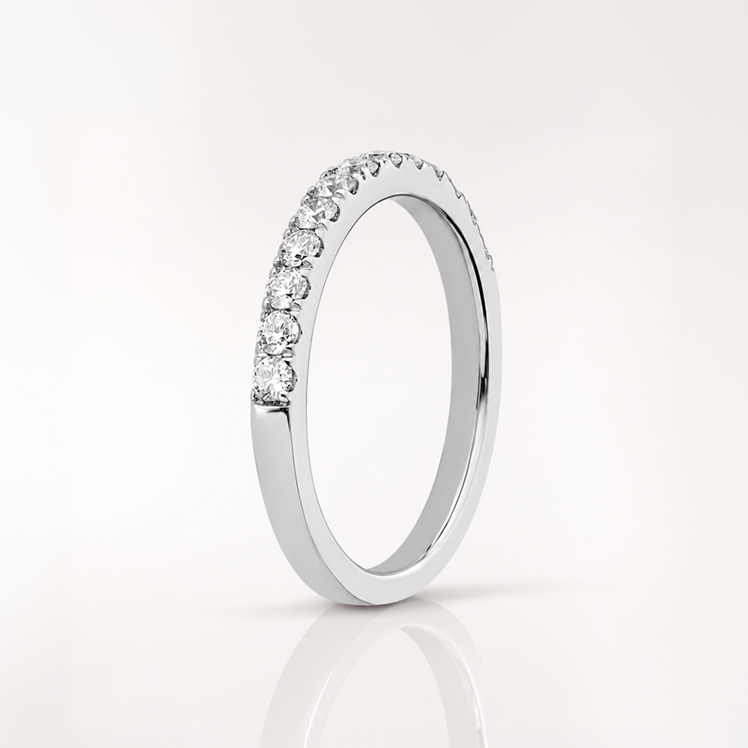 True Origin Lab Grown Diamond VS+ F+ Complete Wedding Band